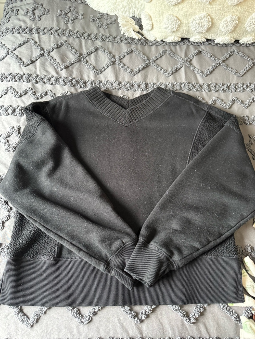 Women’s Black V-Neck Sweater - Classic Pullover